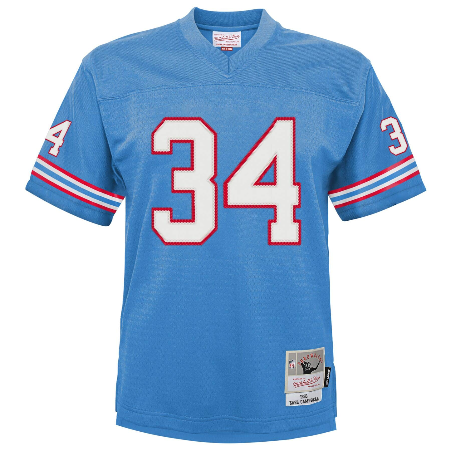 Legacy Jersey Houston Oilers 1980 Earl Campbell
