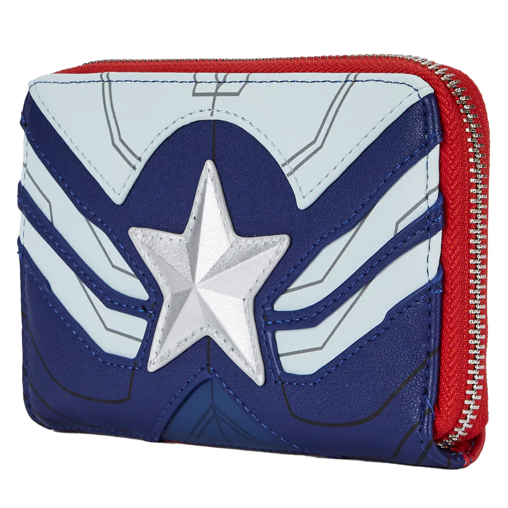 Falcon Captain America Cosplay Zip Around Wallet