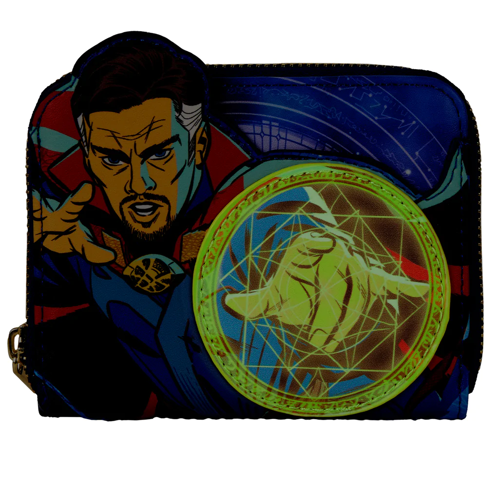 Doctor Strange in the Multiverse of Madness Glow in the Dark Zip Around Wallet