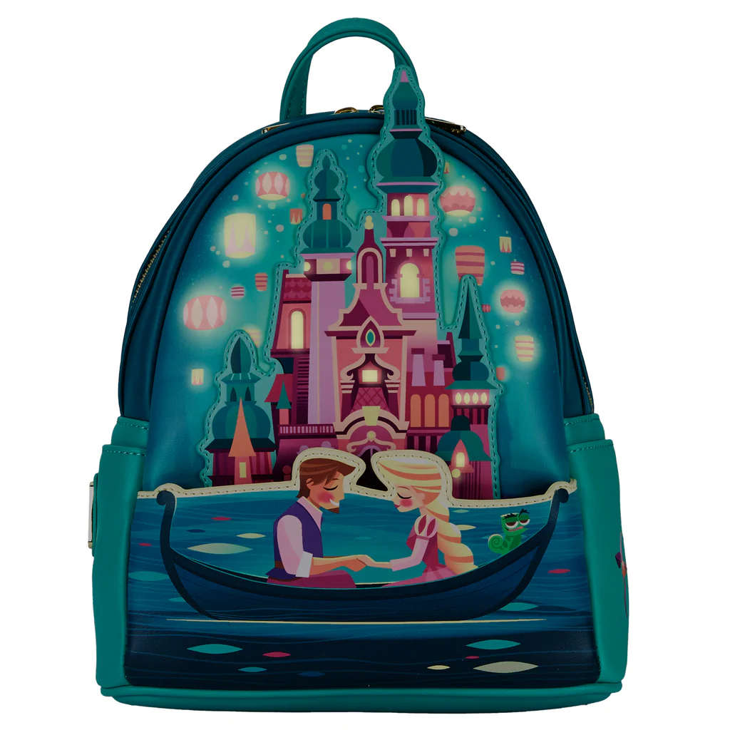 Tangled Rapunzel Castle Glow in the Dark Mini Backpack