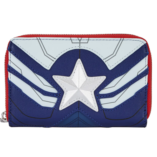 Falcon Captain America Cosplay Zip Around Wallet